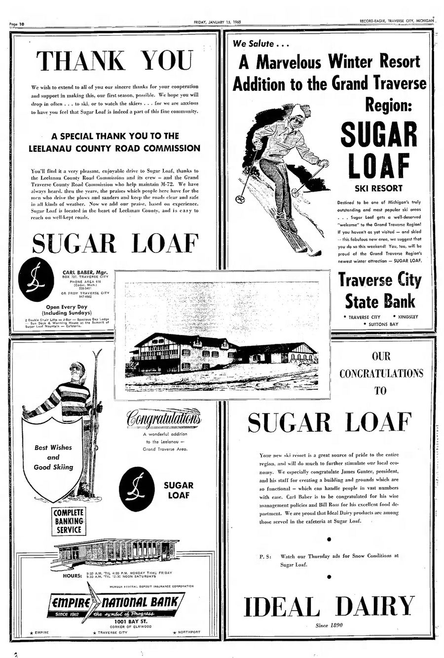 Sugar Loaf Resort - Jan 15 Ad